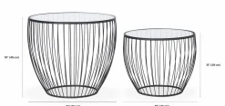 Cyclone - Round Side Table Set