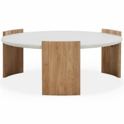 Dala - Marble and Solid Oak Coffee Table