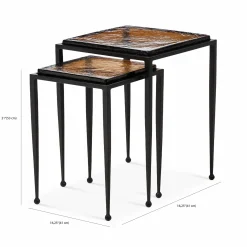 Dalston - Glass Nesting Tables by Four Hands