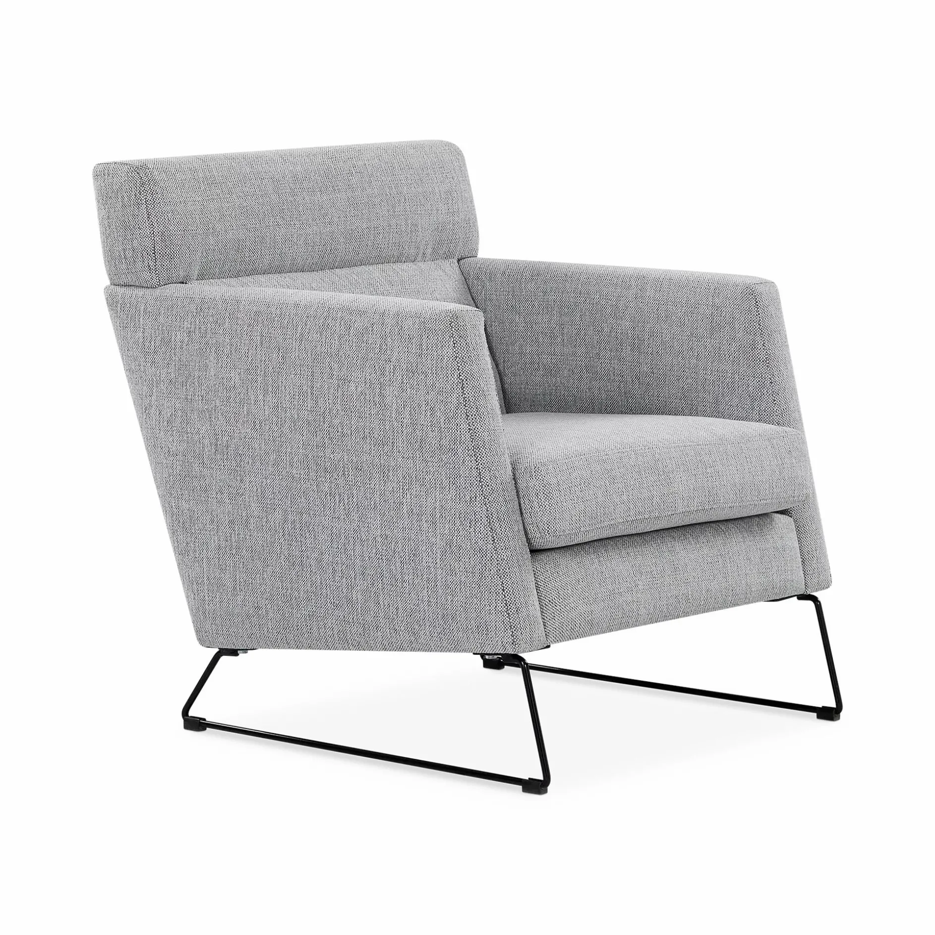 Degano - Armchair with Sled Base by Furninova