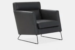 Degano - Armchair with Sled Base by Furninova