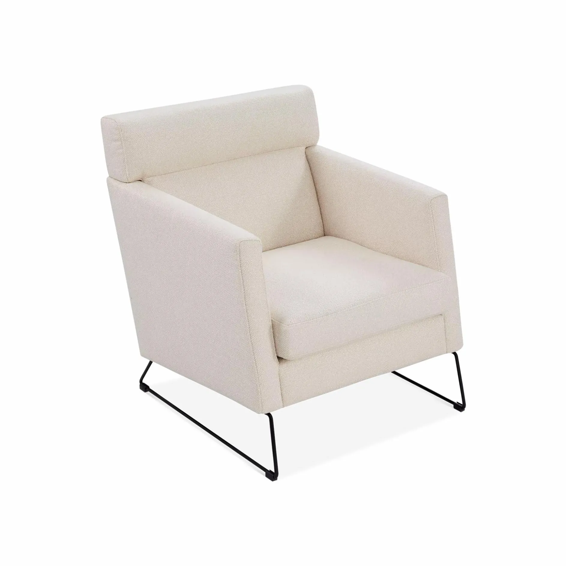 Degano - Armchair with Sled Base by Furninova