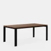 Dhabi - Oak or Walnut Top Dining Table by Mobican