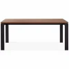 Dhabi - Oak or Walnut Top Dining Table by Mobican