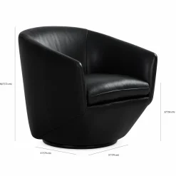 Dinant - Leather Swivel Armchair
