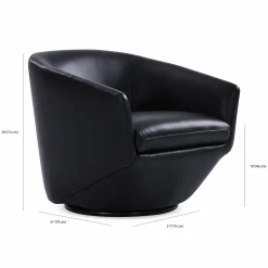 Dinant - Leather Swivel Armchair