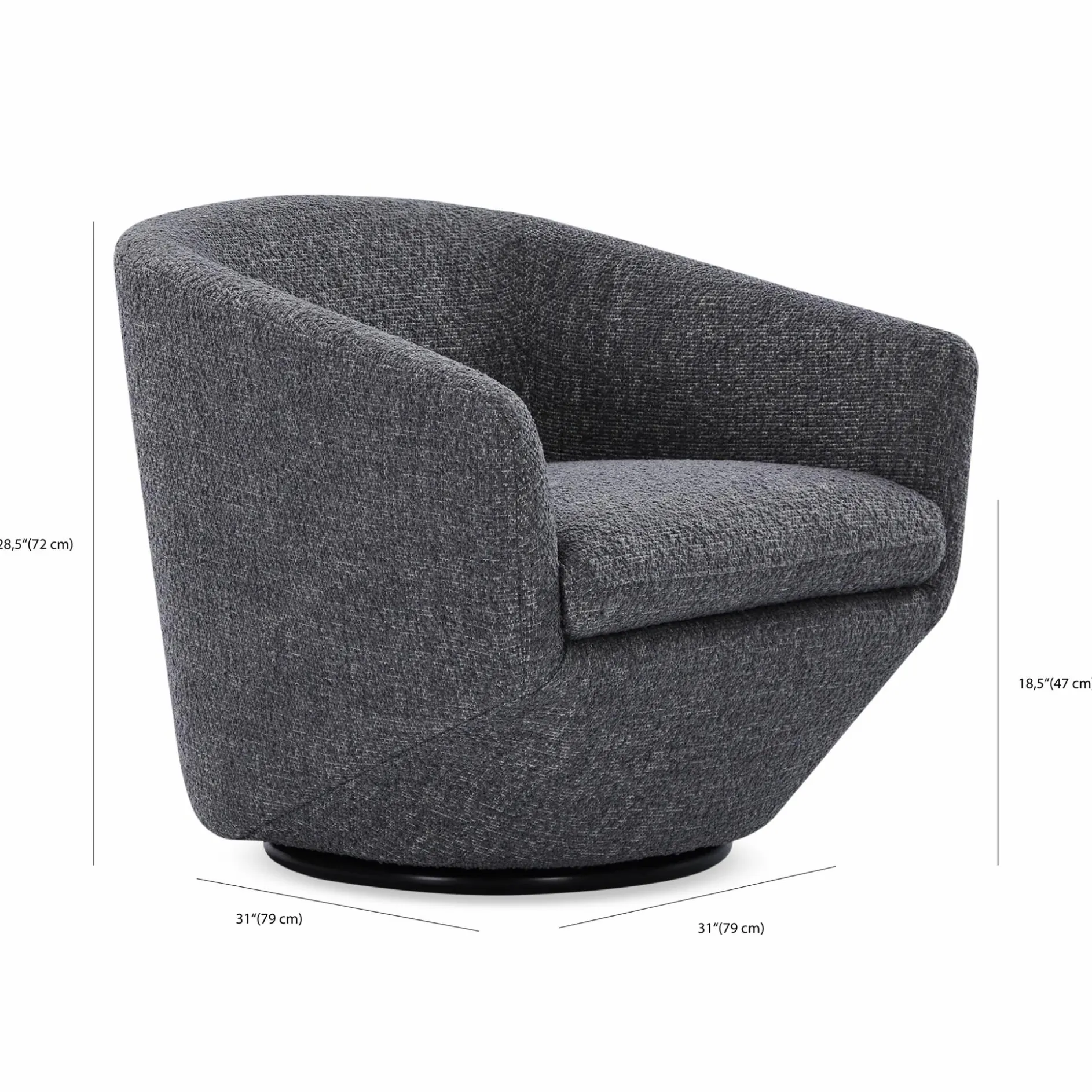 Dinant - Merino Wool Swivel Armchair