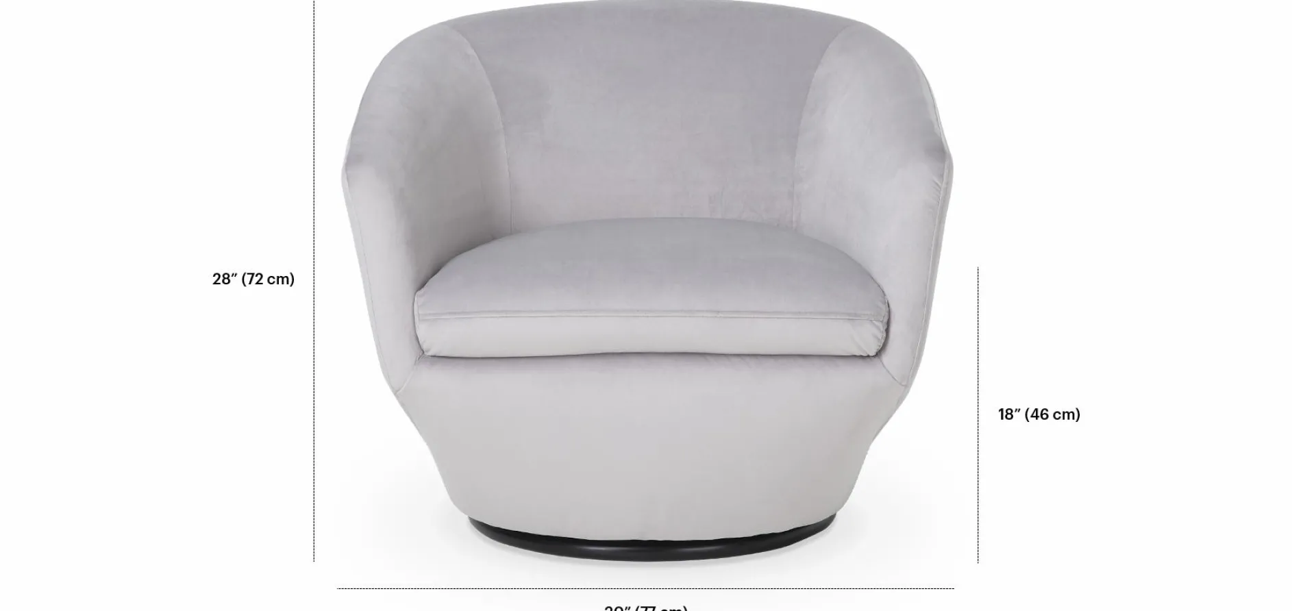 Dinant - Velvet Swivel Armchair