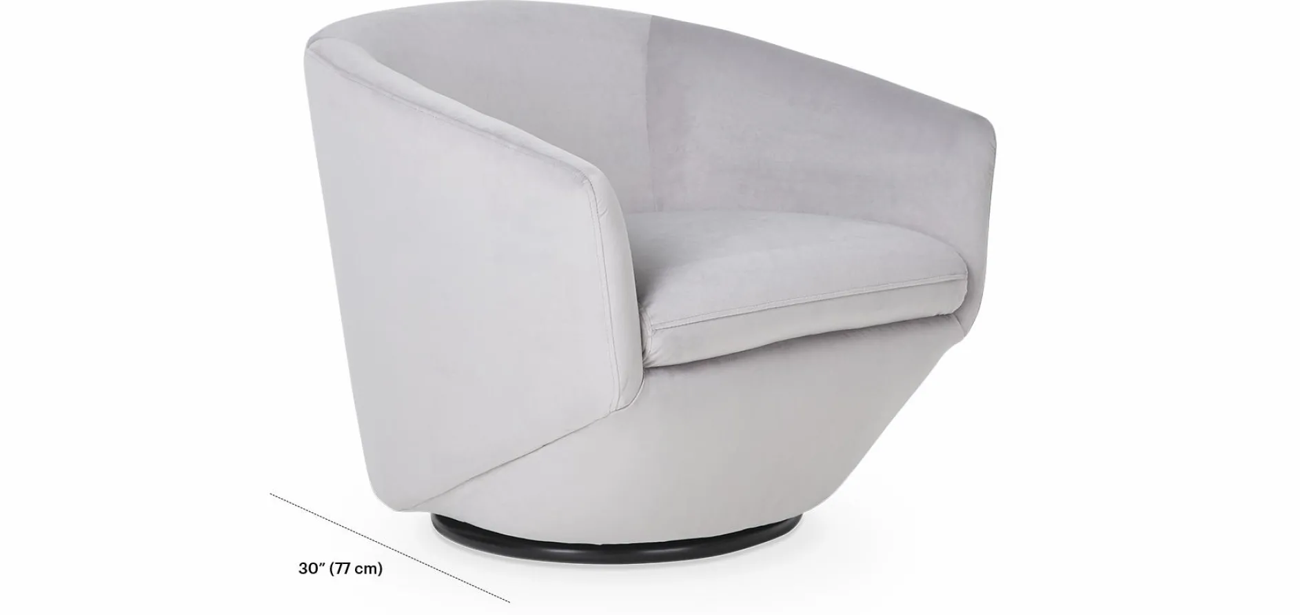Dinant - Velvet Swivel Armchair