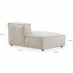 Domino - Modular Chaise Lounge by Romano