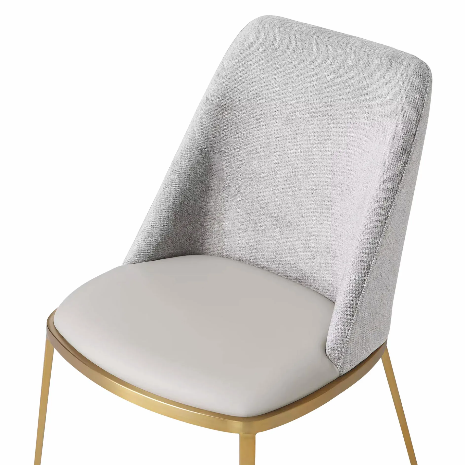 Dover - Leather and Velvet Dining Chair