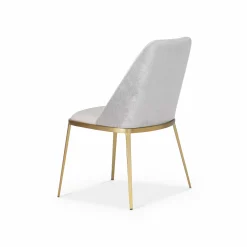 Dover - Leather and Velvet Dining Chair