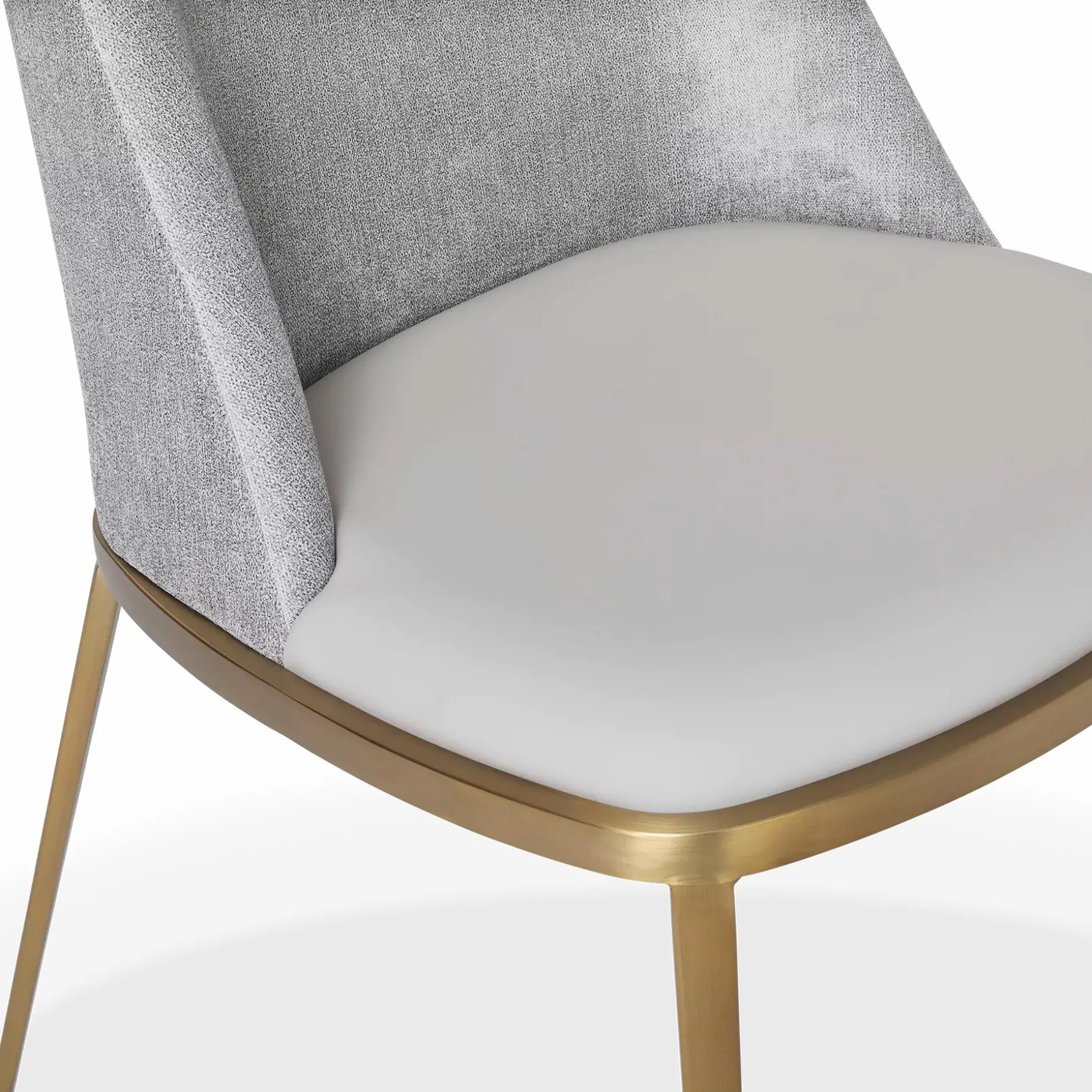 Dover - Leather and Velvet Dining Chair