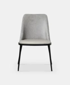 Dover - Leather and Velvet Dining Chair