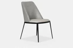 Dover - Leather and Velvet Dining Chair