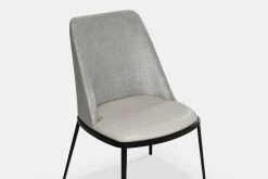Dover - Leather and Velvet Dining Chair