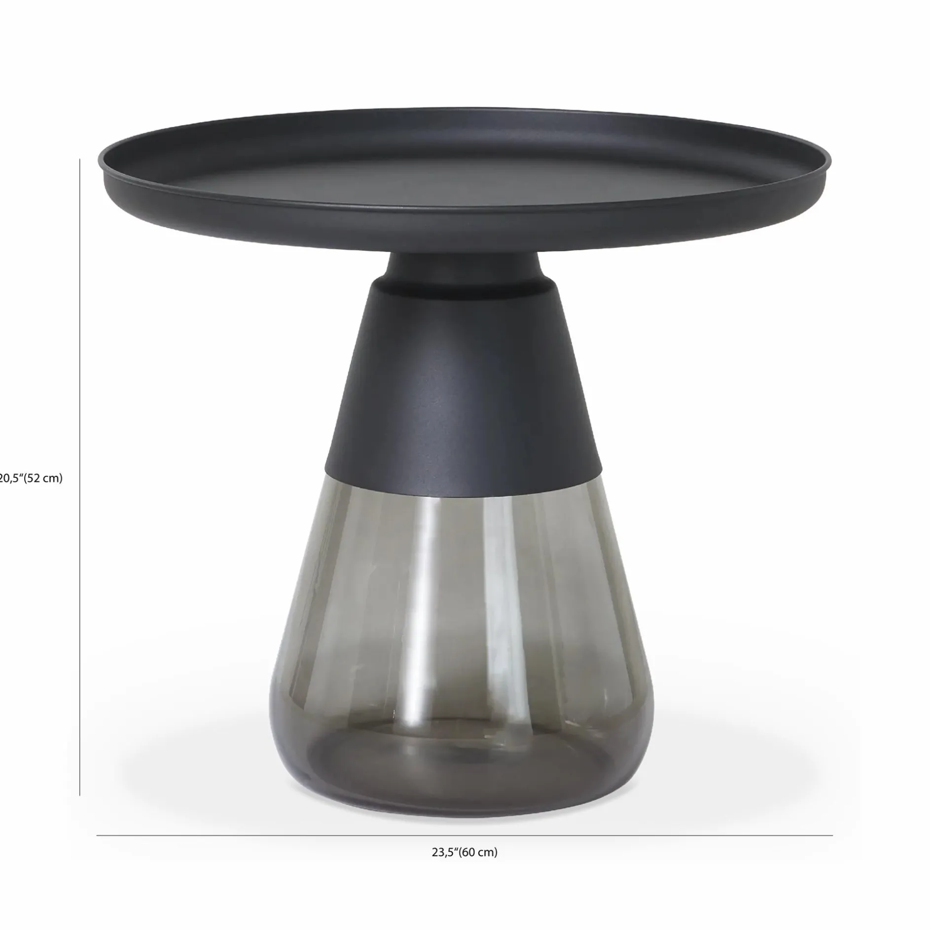 Duverre - Smoked Glass Side Table