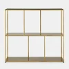 Eiffel - Antique Brass Low Shelving Unit