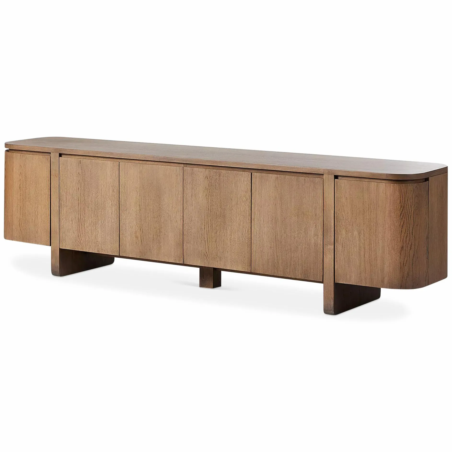 Elle - Oak Wood Media Console by Four Hands