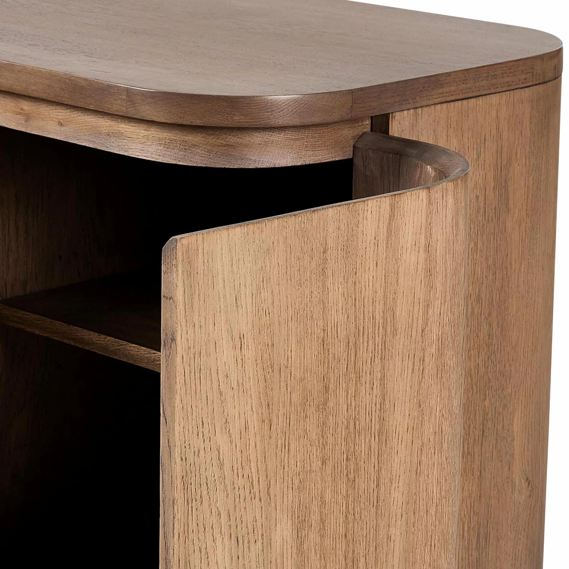 Elle - Oak Wood Media Console by Four Hands