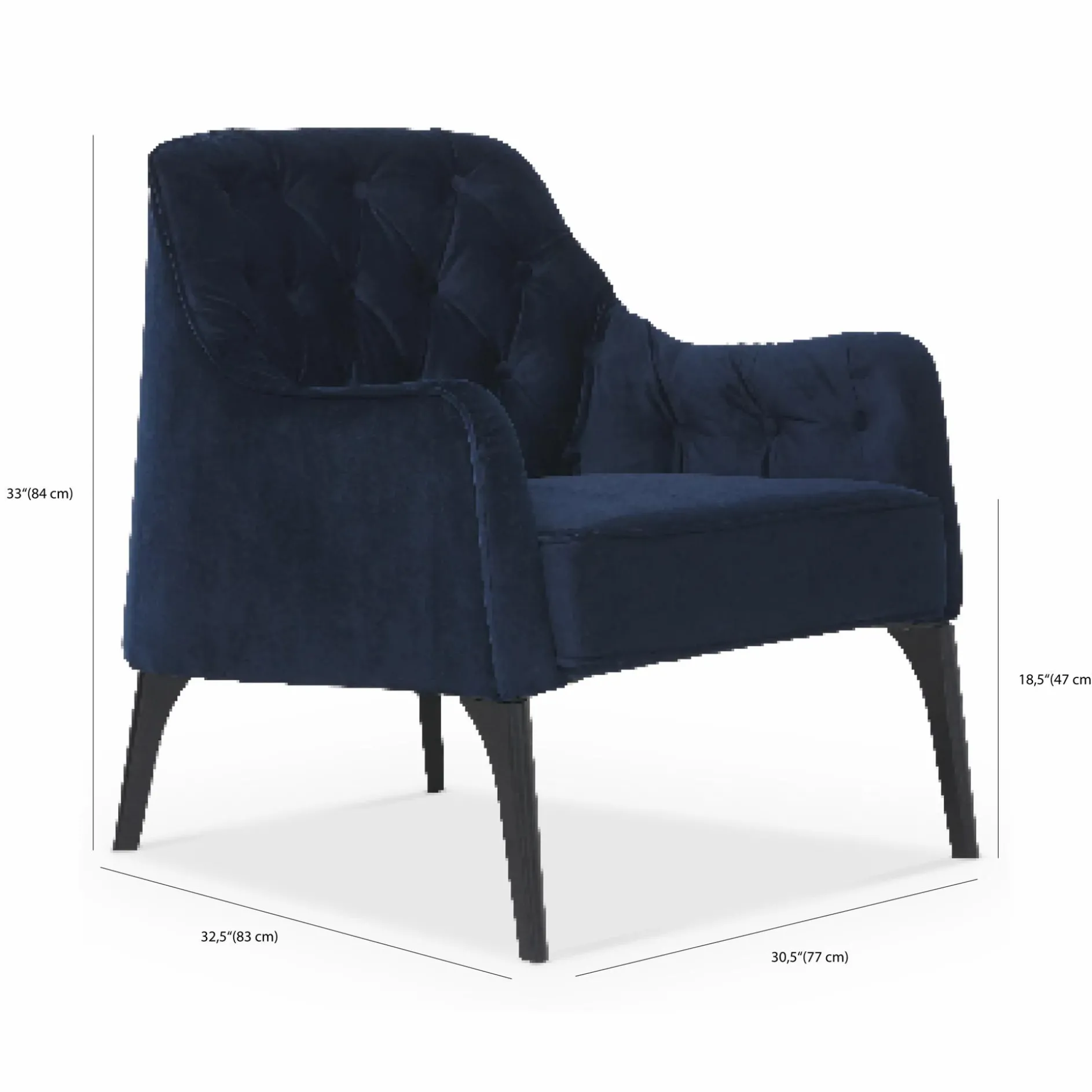 Ellington - Tufted Velvet Armchair