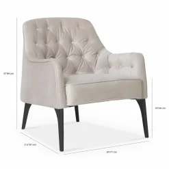 Ellington - Tufted Velvet Armchair