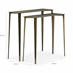 Etoile - Brushed Brass Console Tables by Cattelan Italia