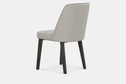 Eva - Faux Leather and Wood Dining Chair by Trica