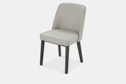 Eva - Faux Leather and Wood Dining Chair by Trica