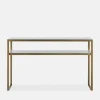 Evert - Marble and Antique Brass Console