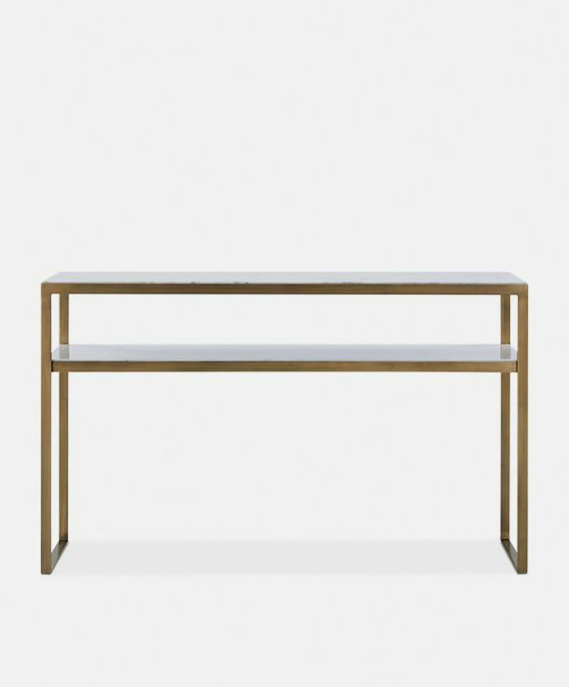 Evert - Marble and Antique Brass Console