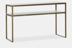 Evert - Marble and Antique Brass Console