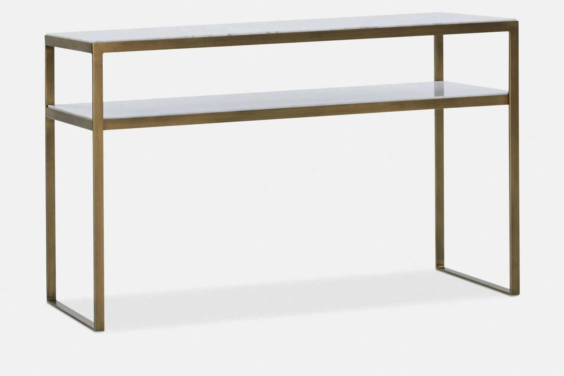 Evert - Marble and Antique Brass Console