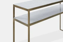 Evert - Marble and Antique Brass Console