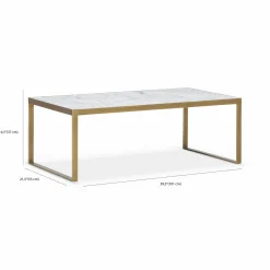 Evert - Marble and Brass Coffee Table