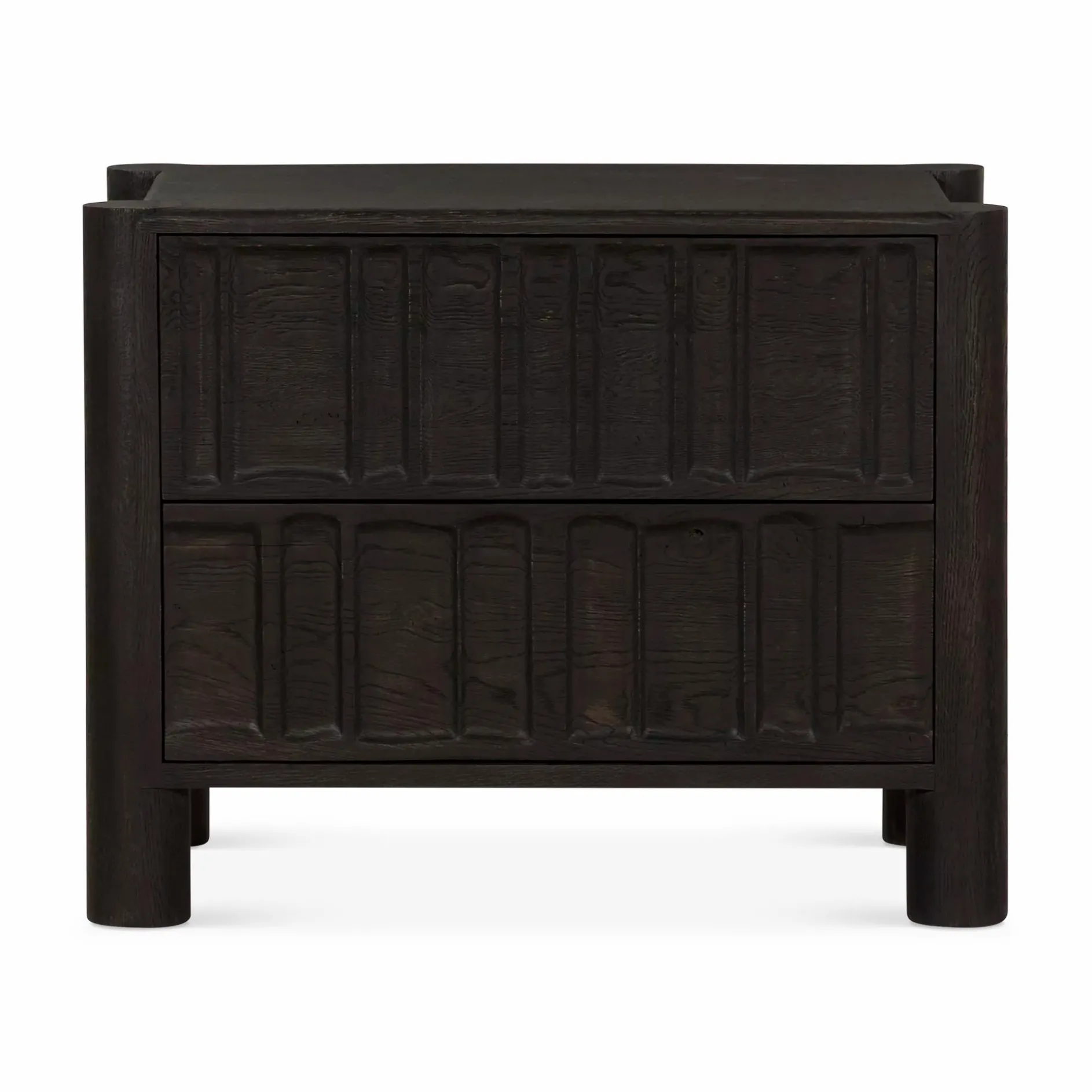 Ezri - Carved Brown Oak Dresser by Four Hands
