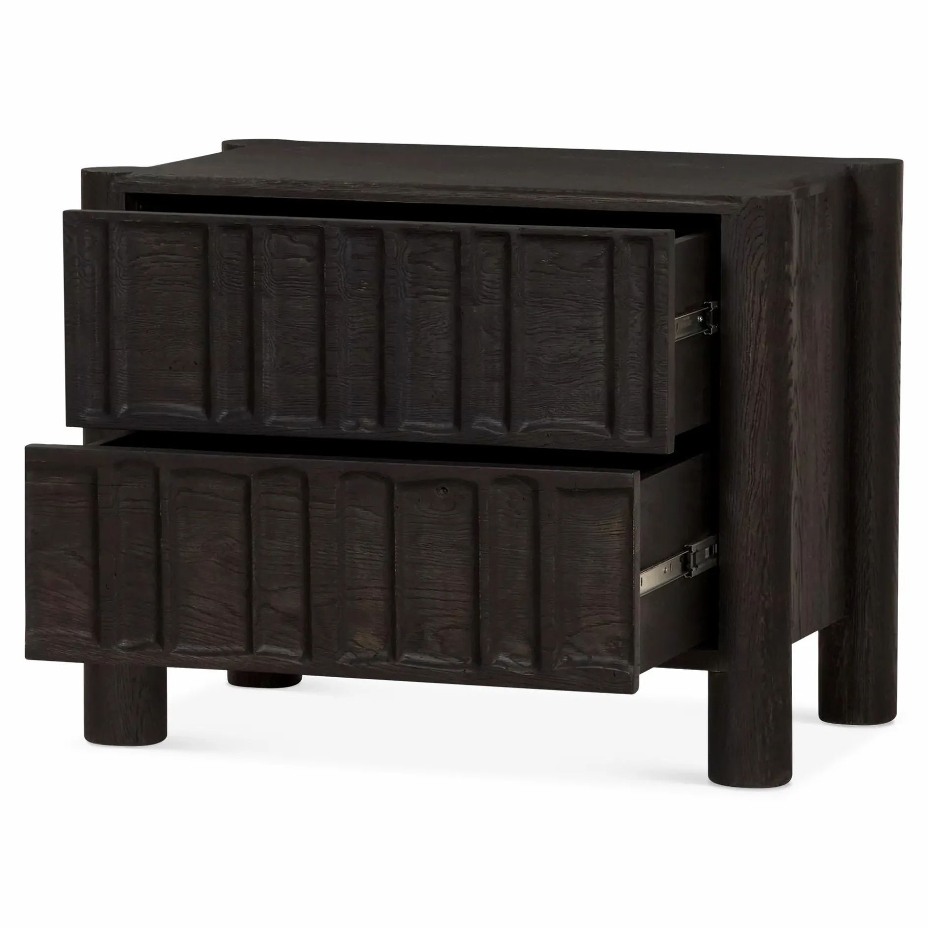 Ezri - Carved Brown Oak Dresser by Four Hands