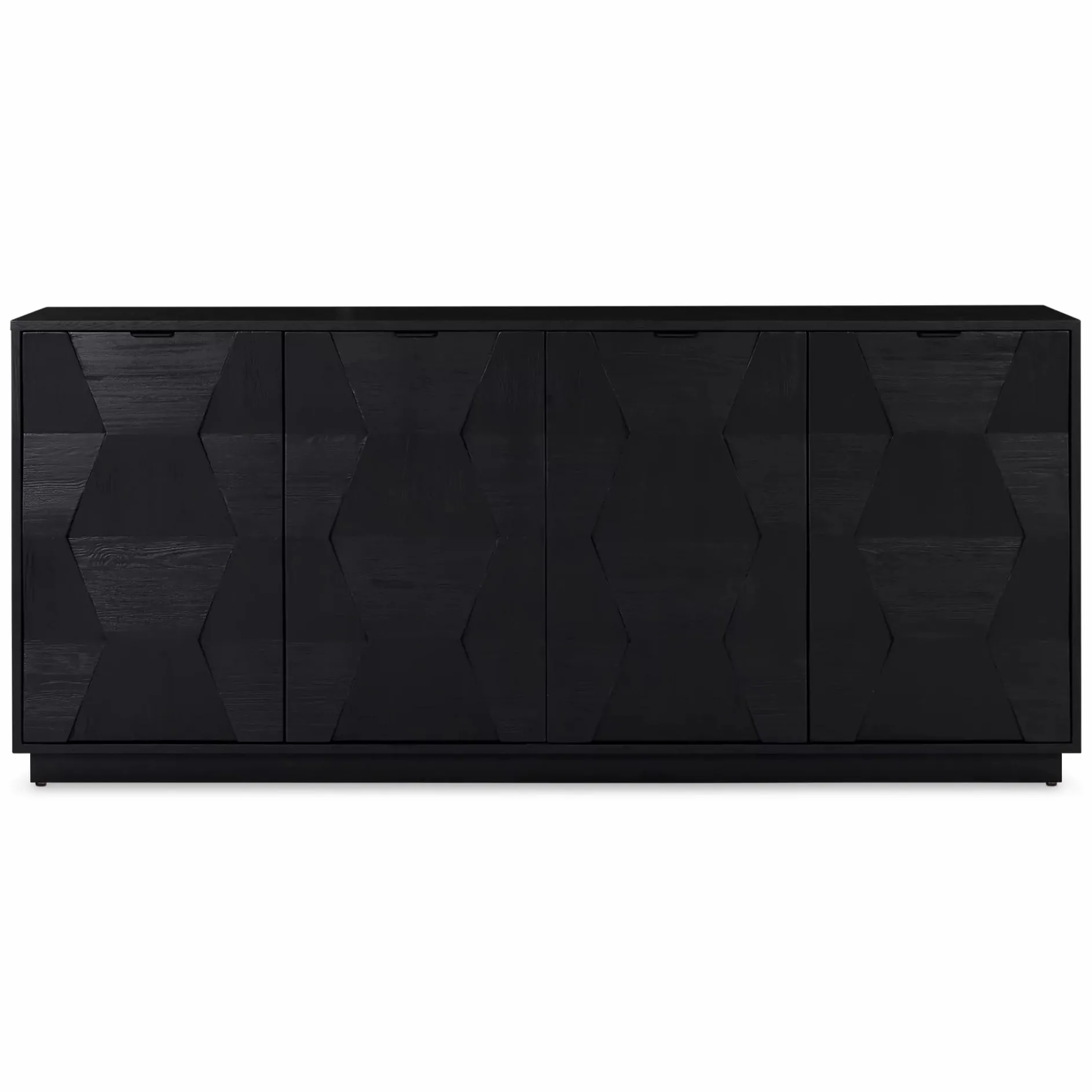 Falbala - Sideboard with Geometric Carving