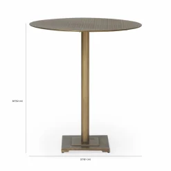 Fannin - Antique Brass High Table