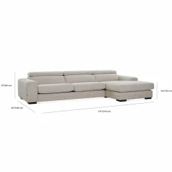 Ferrari - Sectional Sofa with Adjustable Headrest by Furninova
