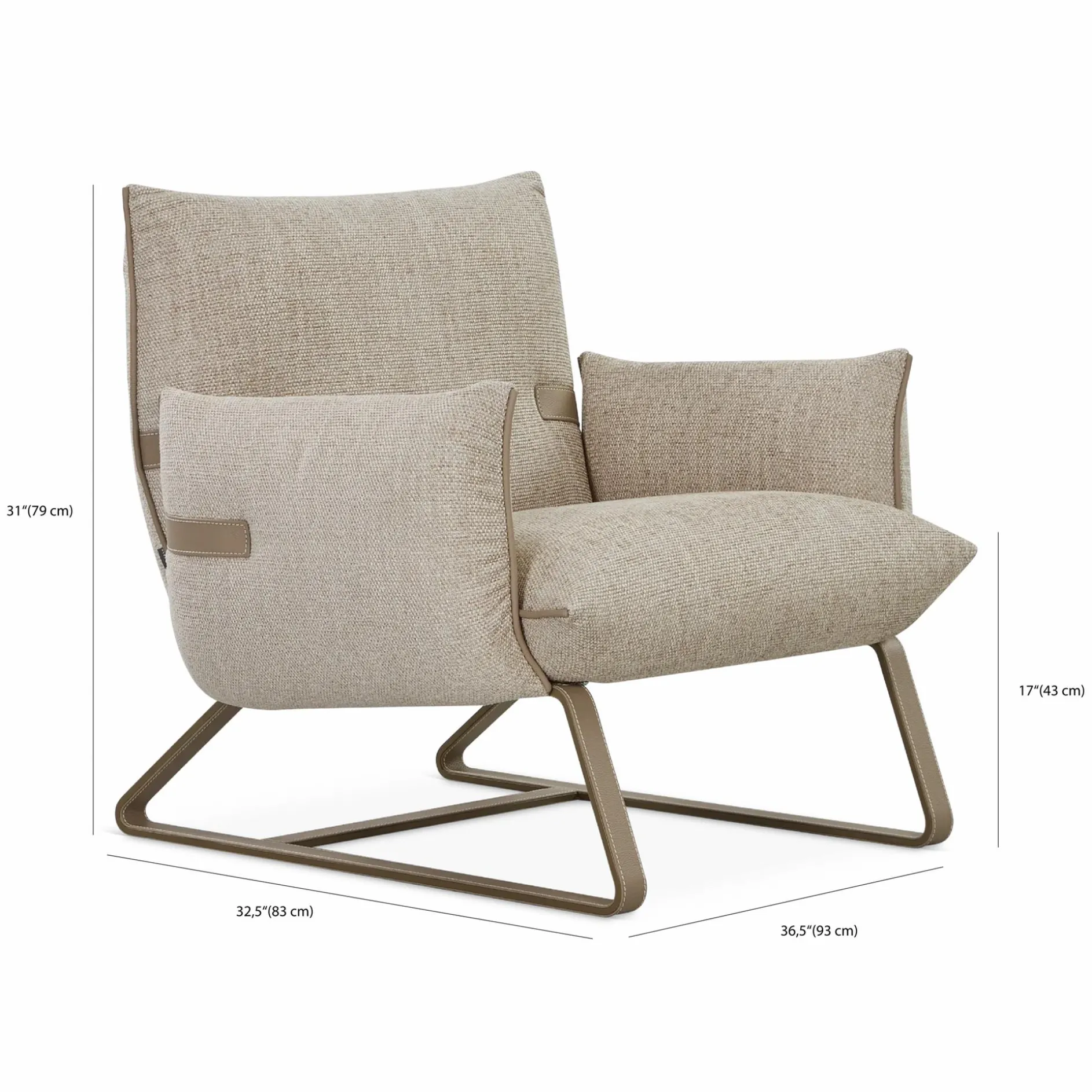 Fifty - Padded Armchair – Gamma