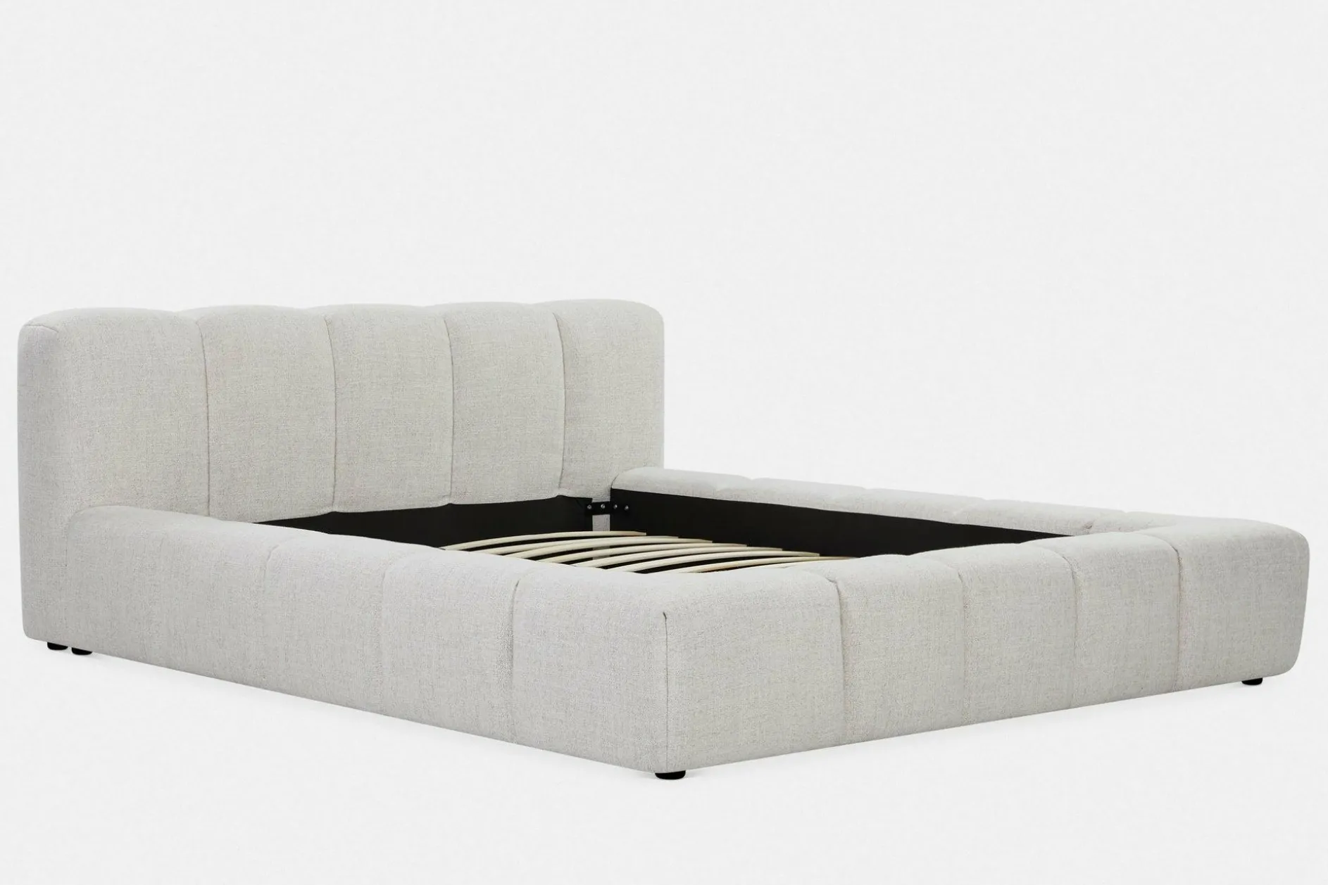 Fiona - Bouclé Fabric Upholstered Bed