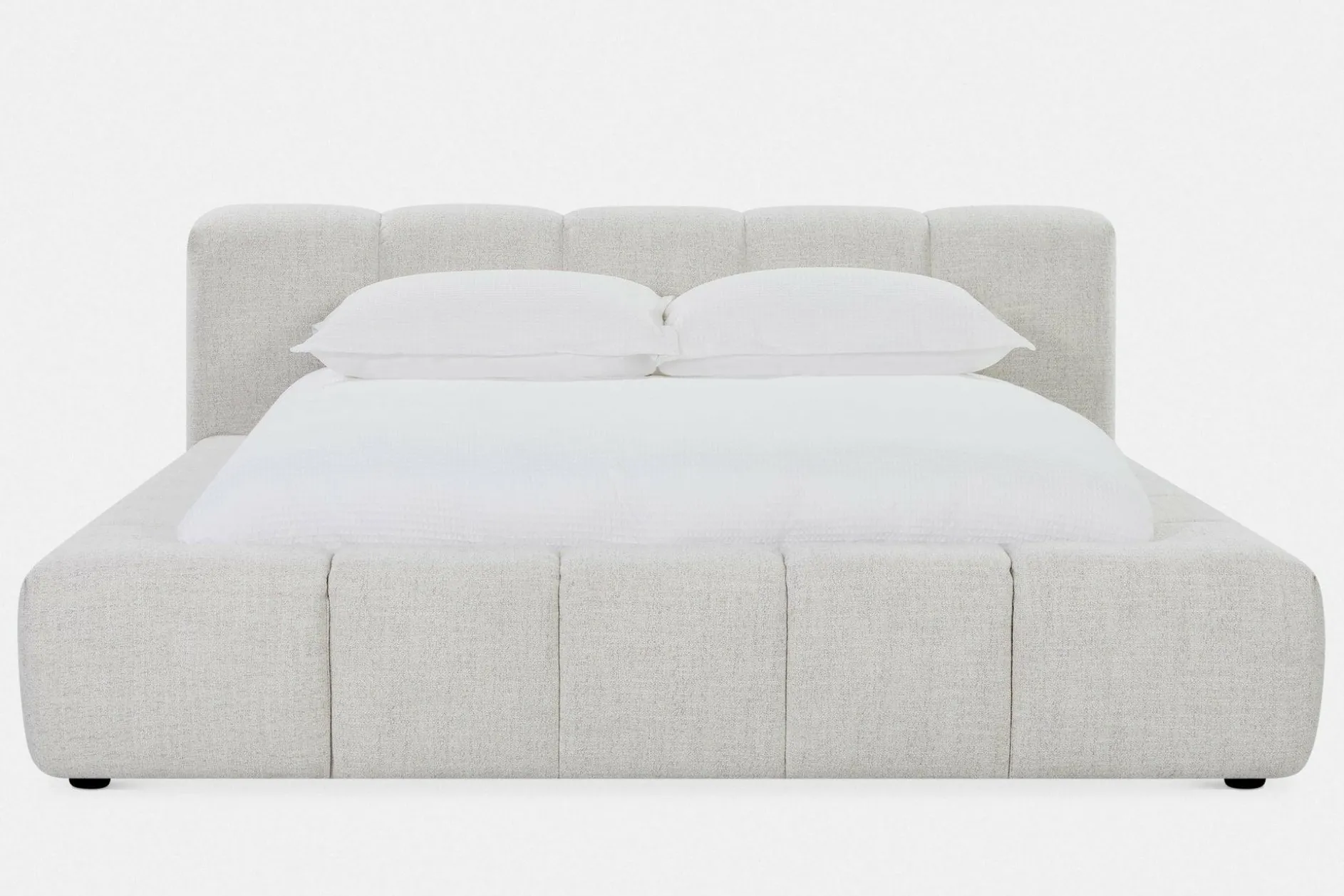 Fiona - Bouclé Fabric Upholstered Bed