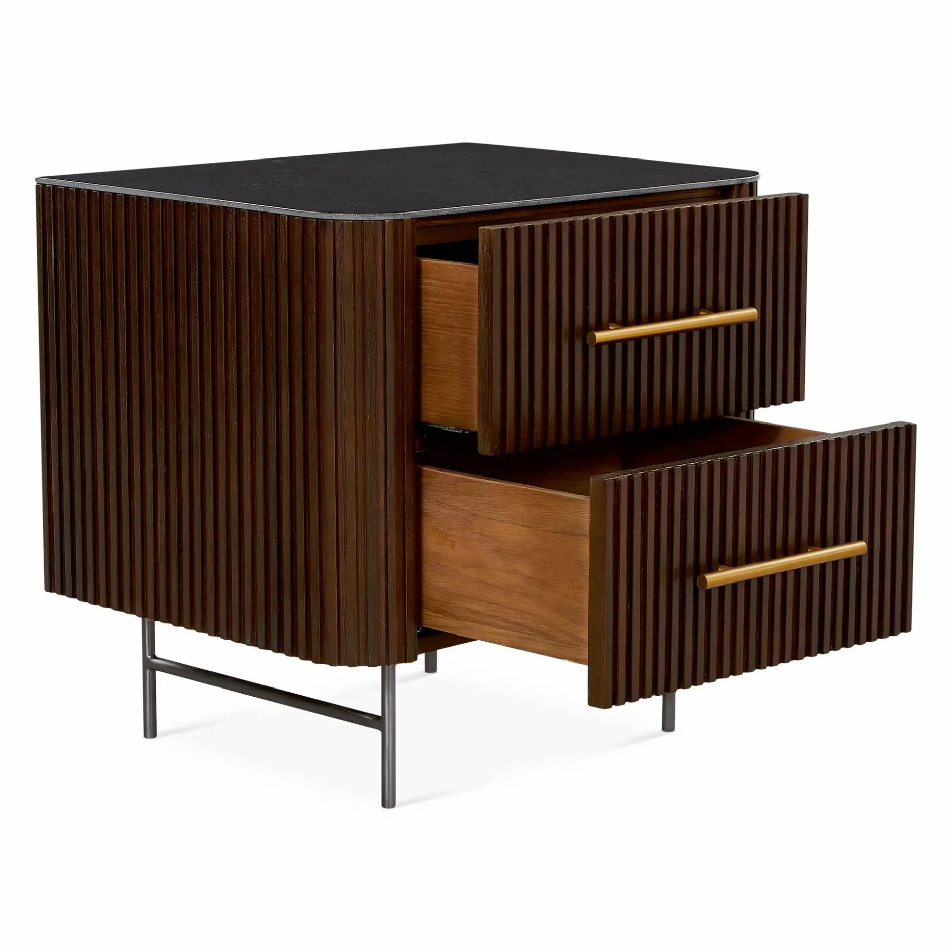 Fletcher - Solid Oak Nightstand by Four Hands