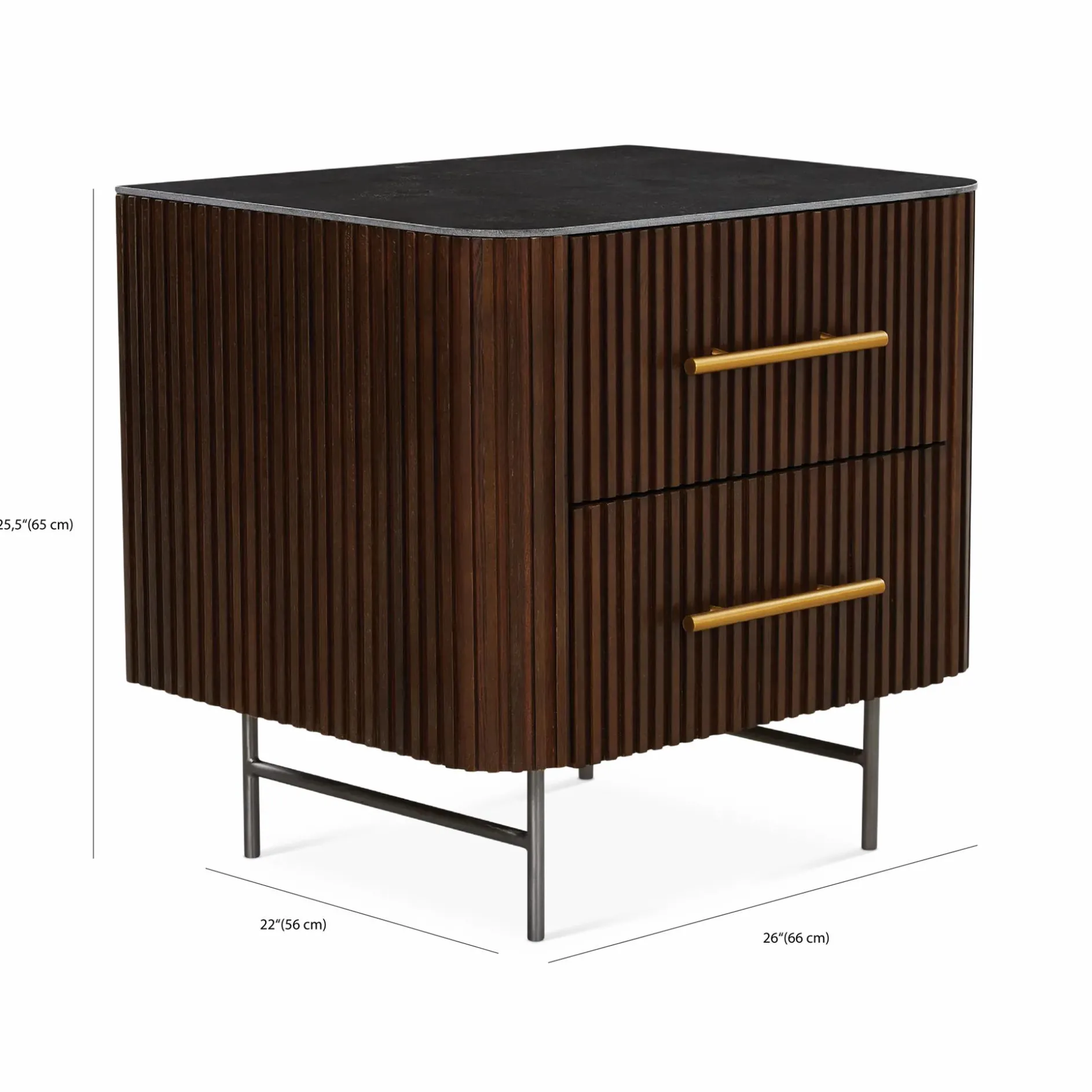 Fletcher - Solid Oak Nightstand by Four Hands