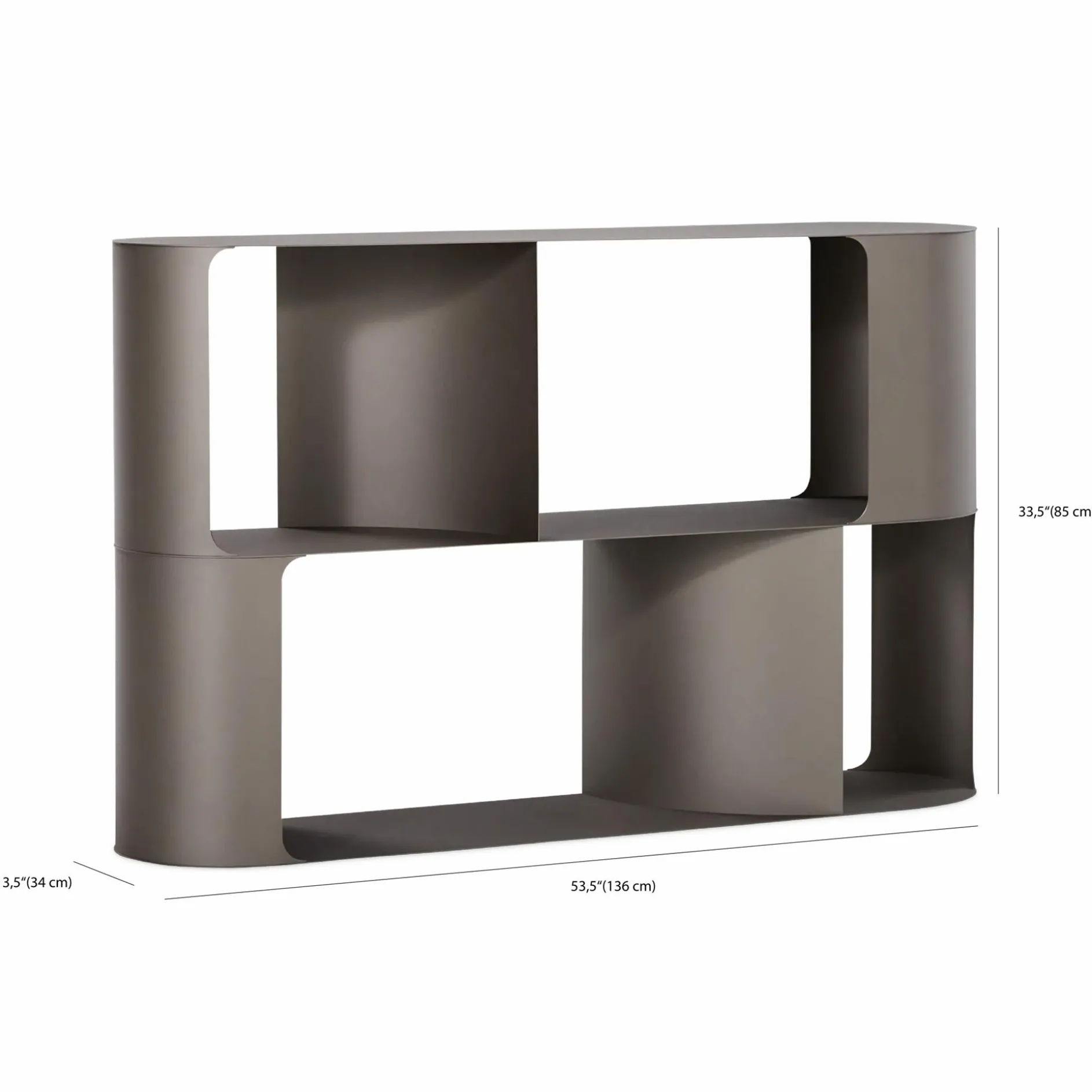 Fulham - Modern Bookcase in Lacquered Steel – Cattelan Italia