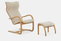 Gazell Flex - Armchair and Footstool by Jan Ekström by Conform