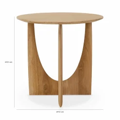Geometric - Solid Wood Side Table by Ethnicraft