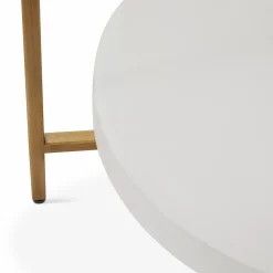 Gia - Brass and Glass Side Table
