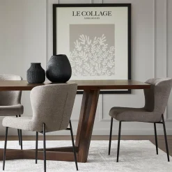 Glam - Bouclé Fabric Dining Chair